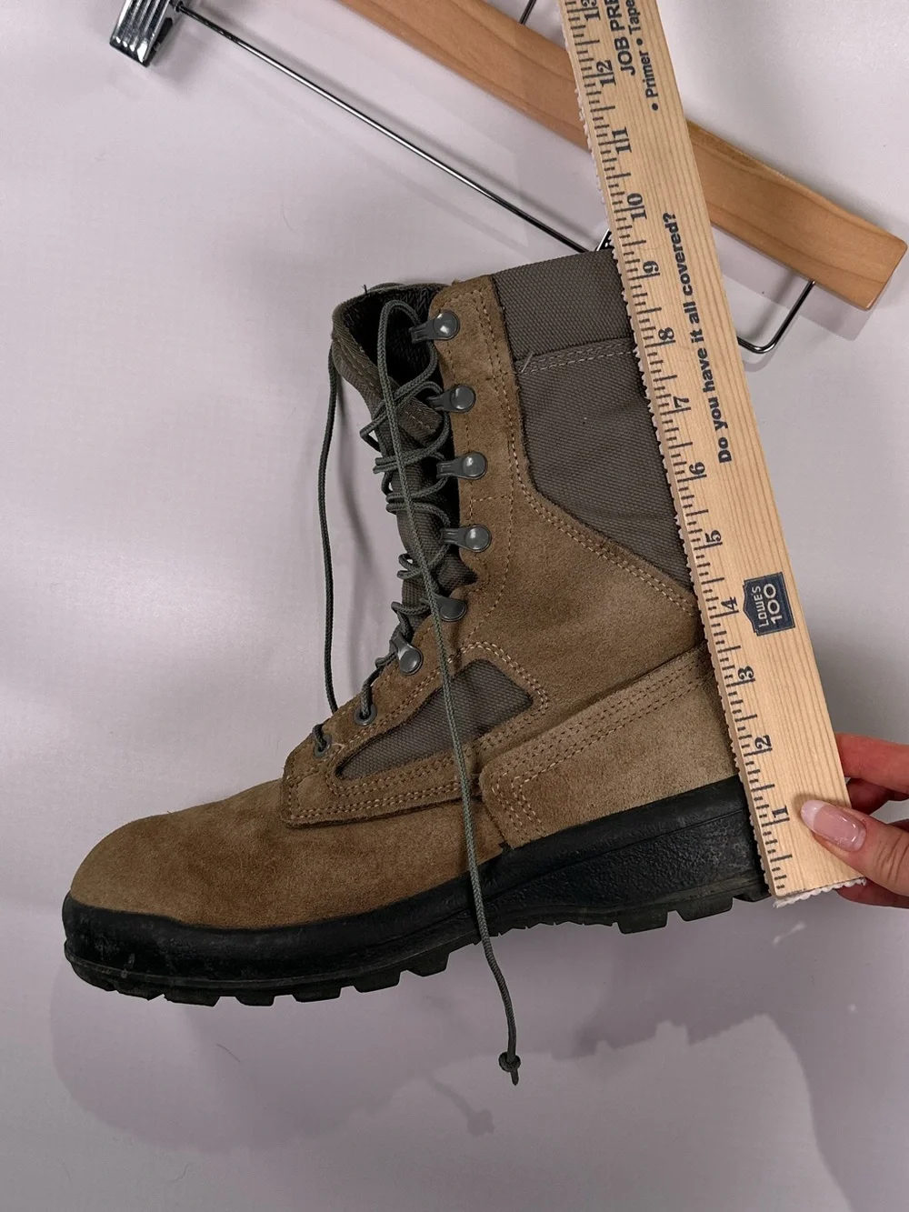 Belleville AFTW Safe To Fly Gore-Tex Suede Combat Boots Tan Green 8.5 W